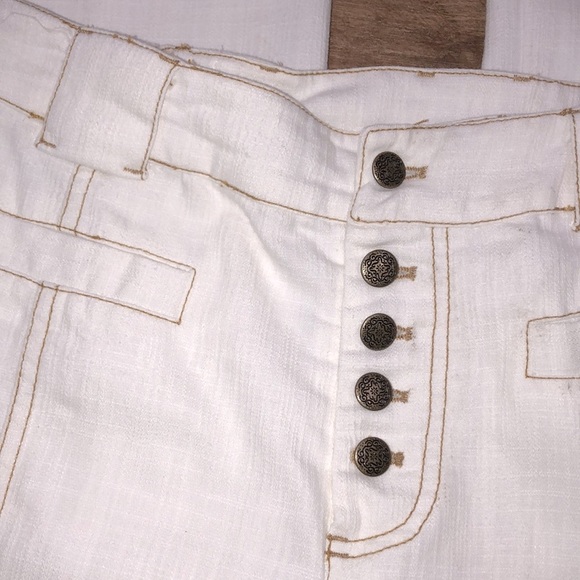 Soft Surroundings size TM white wide leg 70’s style pants - Picture 3 of 4